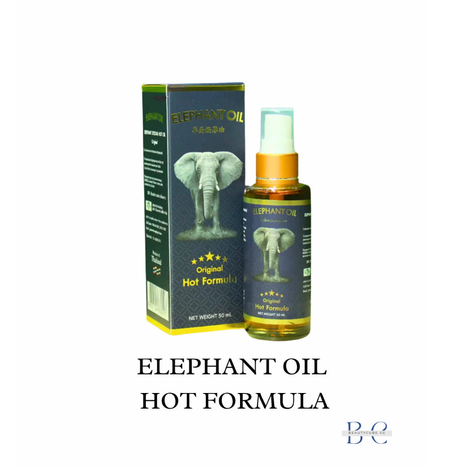 [SG INSTOCK] Green Seven Elephant Oil,Tiger Original Hot Formula Herbal Massage Oil 50ml