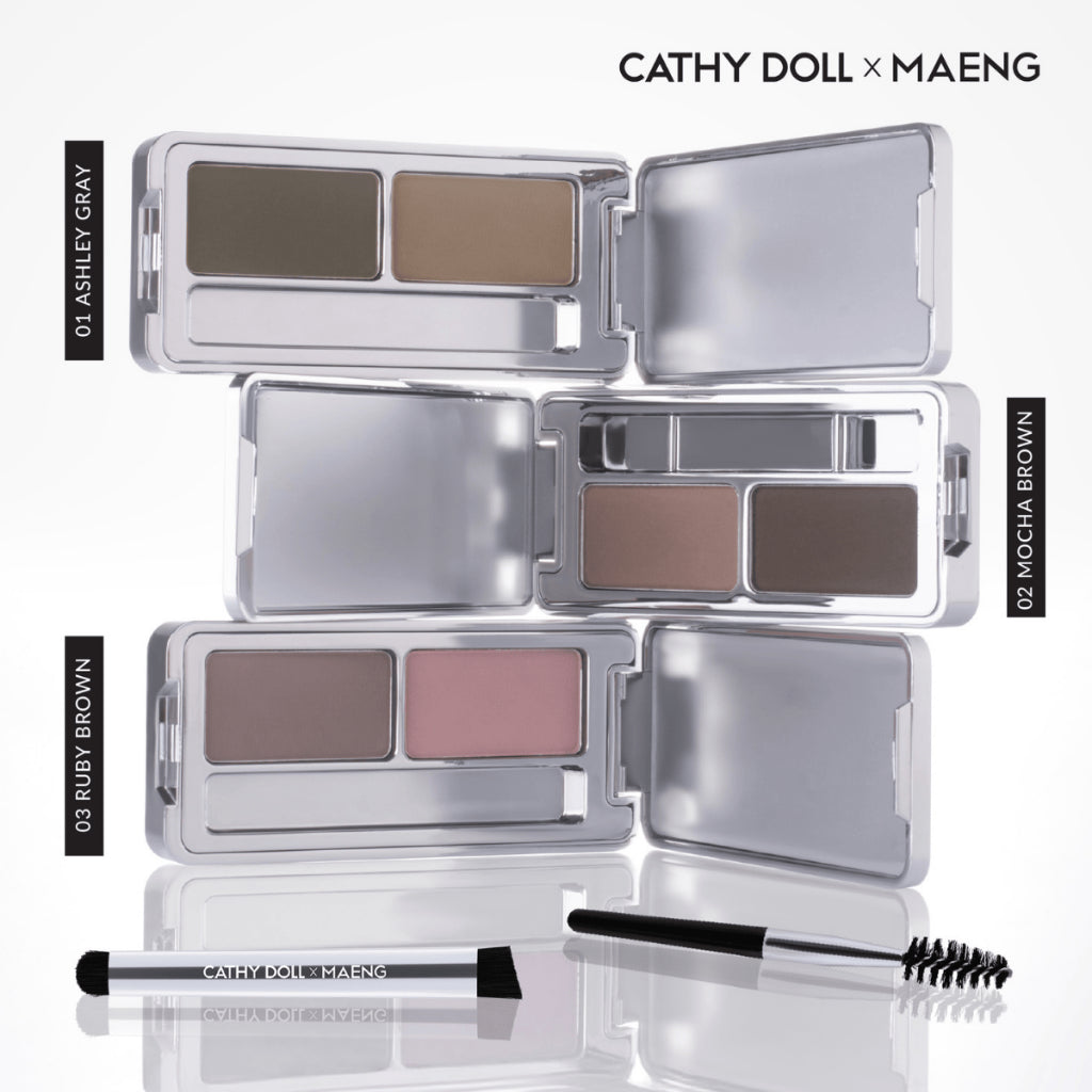 [SG INSTOCK] CATHY DOLL X MAENG ARTIST EYEBROW POWDER 1.8G+1.8G