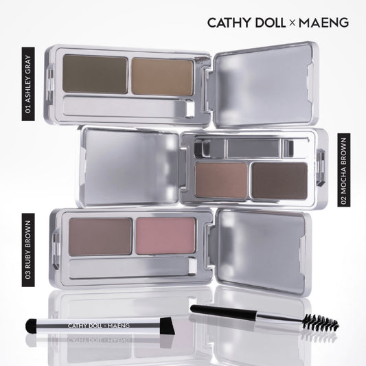 [SG INSTOCK] CATHY DOLL X MAENG ARTIST EYEBROW POWDER 1.8G+1.8G