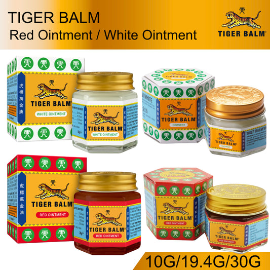 (SG INSTOCK) TIGER BALM OINTMENT WHITE / RED 10G/19.4G/30G