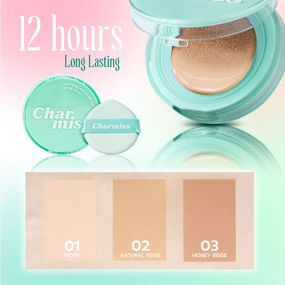 [SG INSTOCK] CHARMISS MATTE All DAY ACNE CUSHION SPF50 PA++++ 8g
