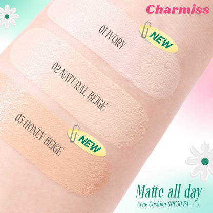 [SG INSTOCK] CHARMISS MATTE All DAY ACNE CUSHION SPF50 PA++++ 8g