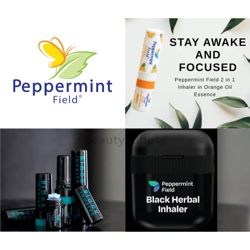 [SG INSTOCK] Peppermint Field Black / Orange Oil Essence  inhaler 2 in 1