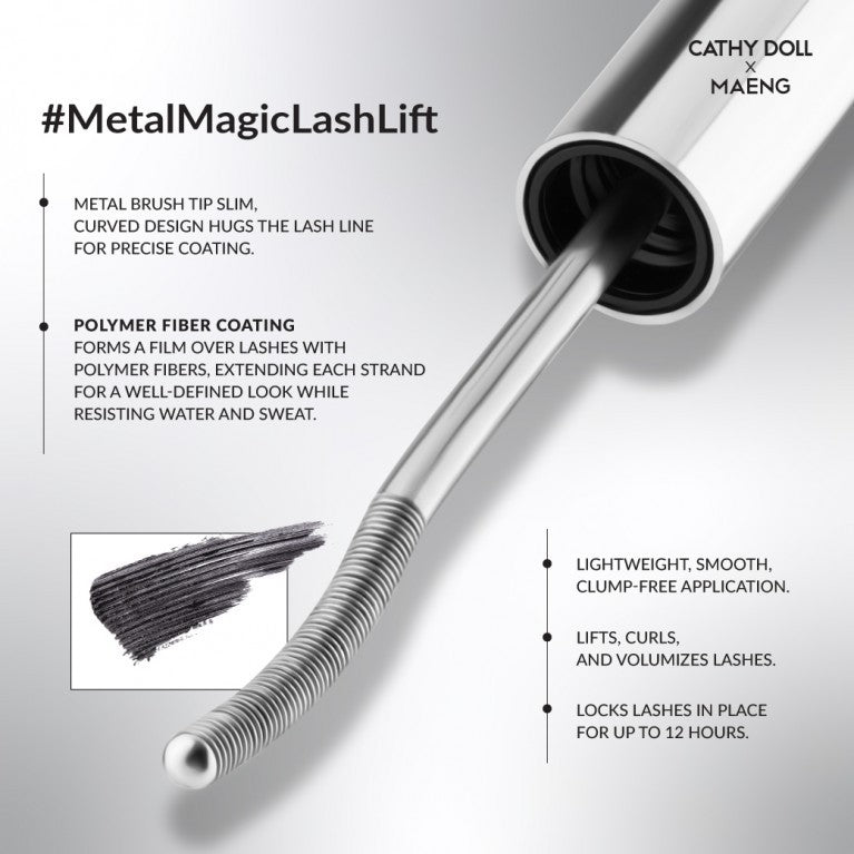 [SG INSTOCK] CATHY DOLL X MAENG CURVY METAL MASCARA 5G