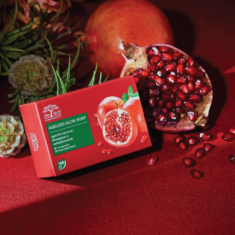 [SG INSTOCK] DE LEAF THANAKA SOAP, POMEGRANATE SOAP 100G