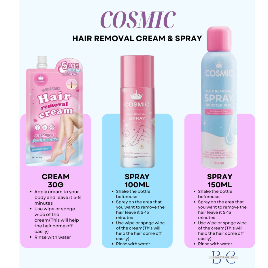 [SG INSTOCK] NEW PACKAGING! COSMIC HAIR REMOVER SPRAY 150ML