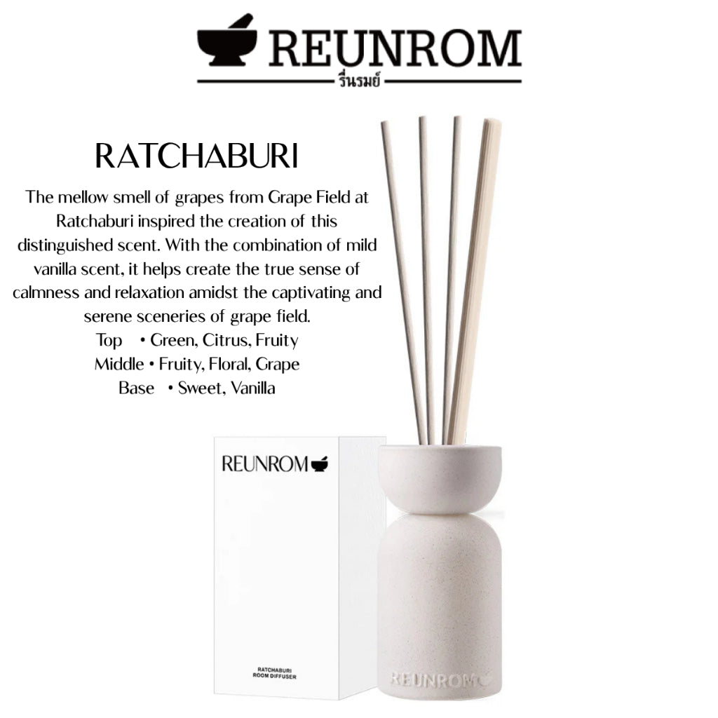 REUNROM PREMIUM ROOM DIFFUSER 200ML RATCHABURI / DOI PUI / BANG LEN / AMPHAWA