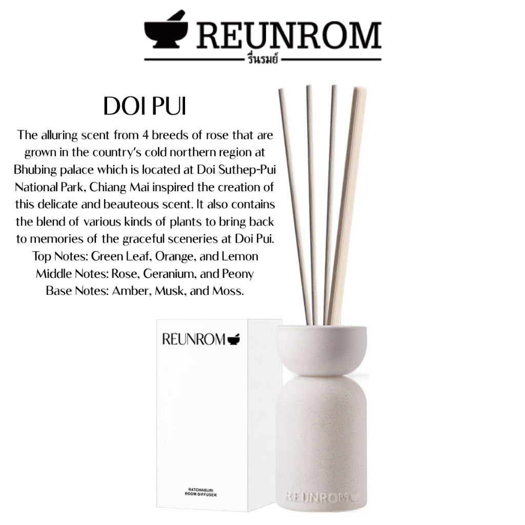 REUNROM PREMIUM ROOM DIFFUSER 200ML RATCHABURI / DOI PUI / BANG LEN / AMPHAWA