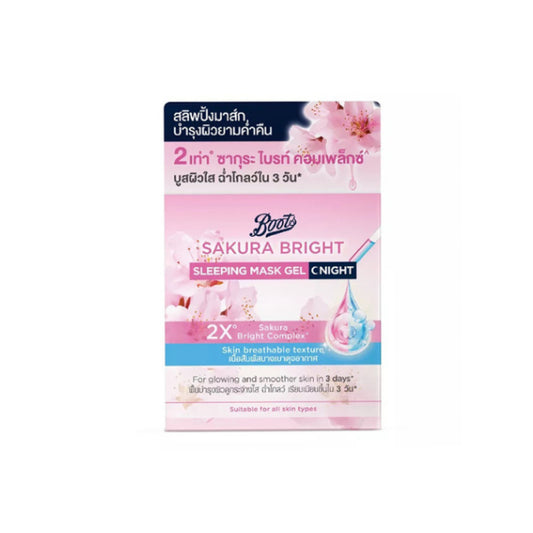 [SG INSTOCK] BOOTS SAKURA BRIGHT SLEEPING MASK GEL NIGHT 50ML