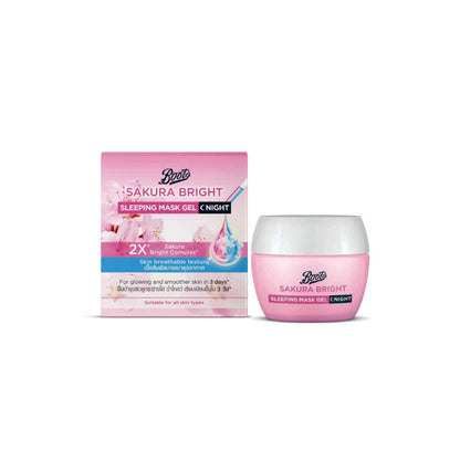[SG INSTOCK] BOOTS SAKURA BRIGHT SLEEPING MASK GEL NIGHT 50ML