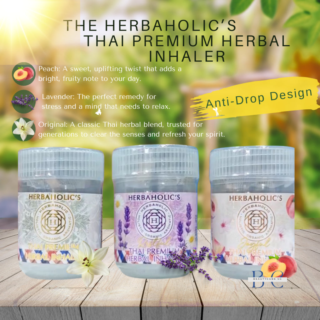 [SG INSTOCK] THE HERBAHOLIC'S THAI PREMIUM HERBAL INHALER 15G