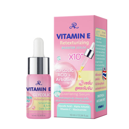 [SG INSTOCK] AR VITAMIN E GLYCOLIC-RETEXTURIZING BOOSTER SERUM, AR VITAMIN C GLUTA ARBUTIN BOOSTER SERUM 10ML