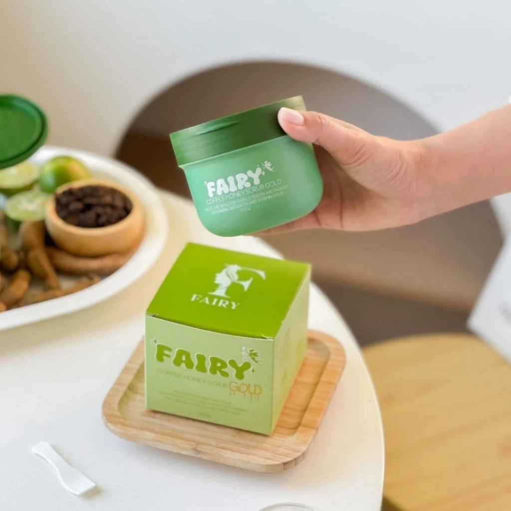 [SG INSTOCK] FAIRY COFFEE HONEY SCRUB GOLD 300G
