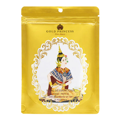 [SG INSTOCK] GOLD PRINCESS  ROYAL DETOXIFICATION FOOT PATCH (10 Pieces/Pack)