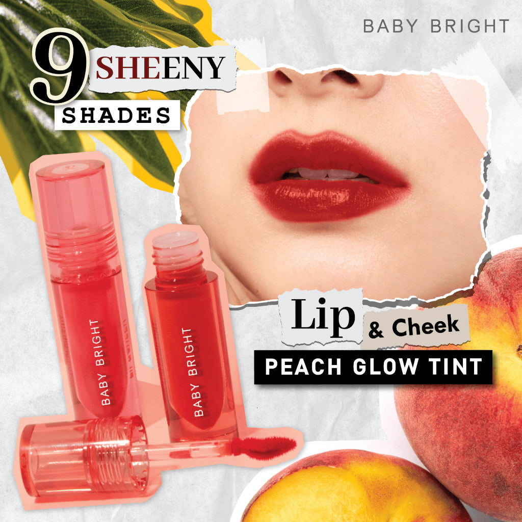 [SG INSTOCK] BABY BRIGHT LIP & CHEEK PEACH GLOW TINT 2.4G