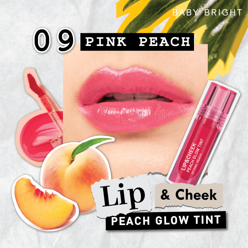 [SG INSTOCK] BABY BRIGHT LIP & CHEEK PEACH GLOW TINT 2.4G