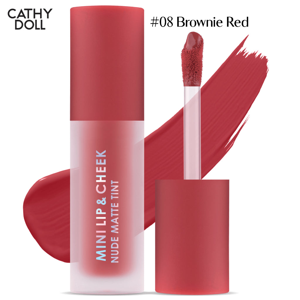 [SG INSTOCK] CATHY DOLL MINI LIP & CHEEK NUDE MATTE TINT 2.1G