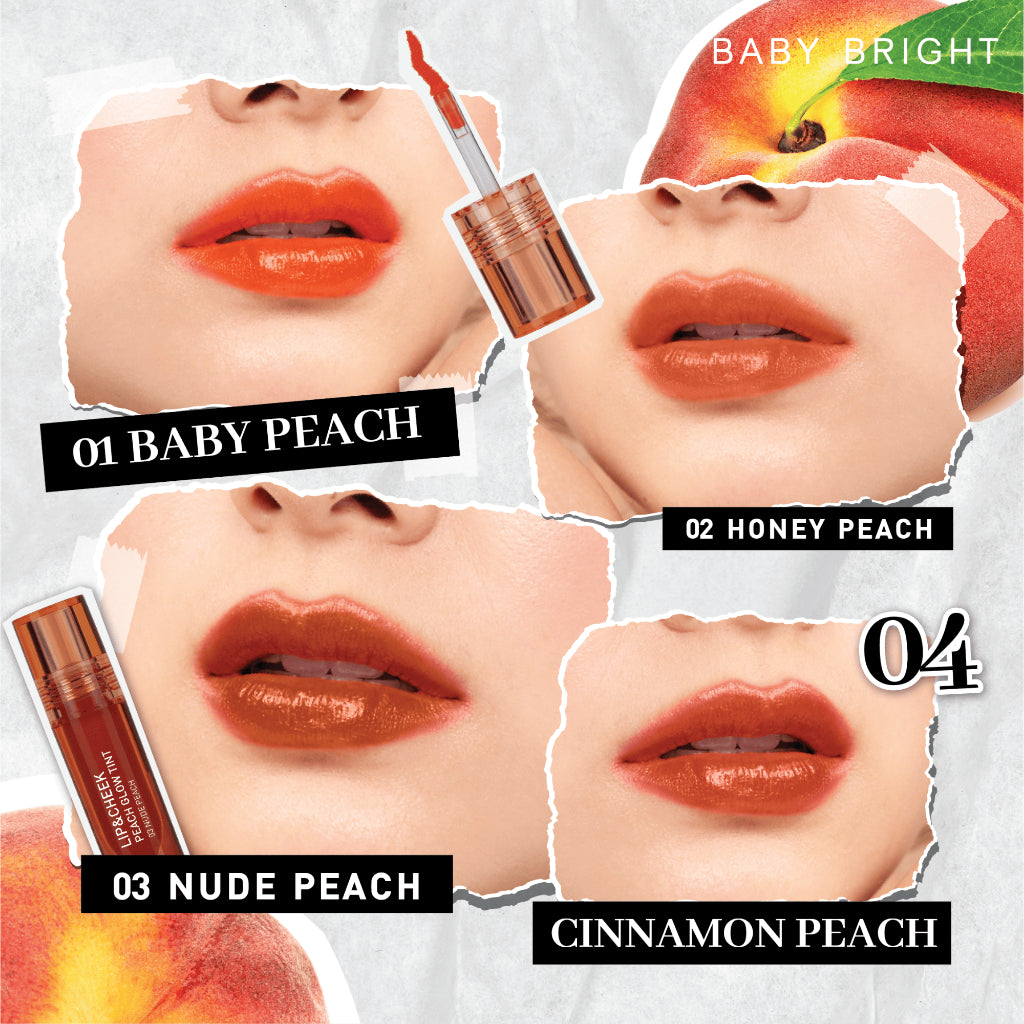 [SG INSTOCK] BABY BRIGHT LIP & CHEEK PEACH GLOW TINT 2.4G