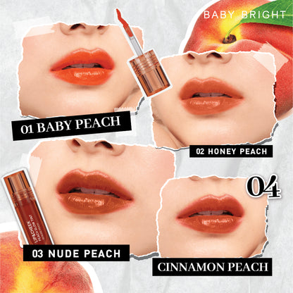 [SG INSTOCK] BABY BRIGHT LIP & CHEEK PEACH GLOW TINT 2.4G