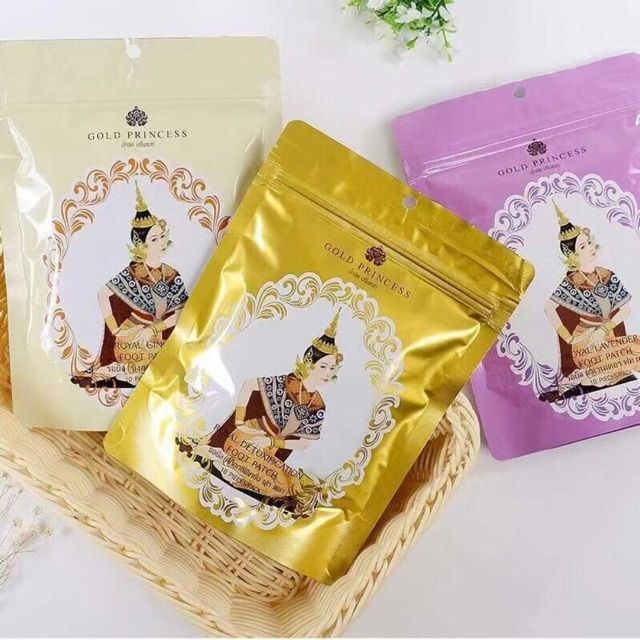[SG INSTOCK] GOLD PRINCESS  ROYAL DETOXIFICATION FOOT PATCH (10 Pieces/Pack)