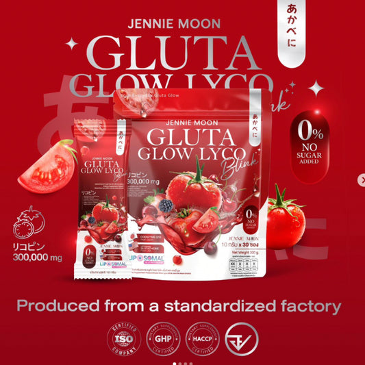 [SG INSTOCK] JENNIE MOON GLUTA GLOW LYCO BLINK (PACK OF 10G X 30SACHETS)