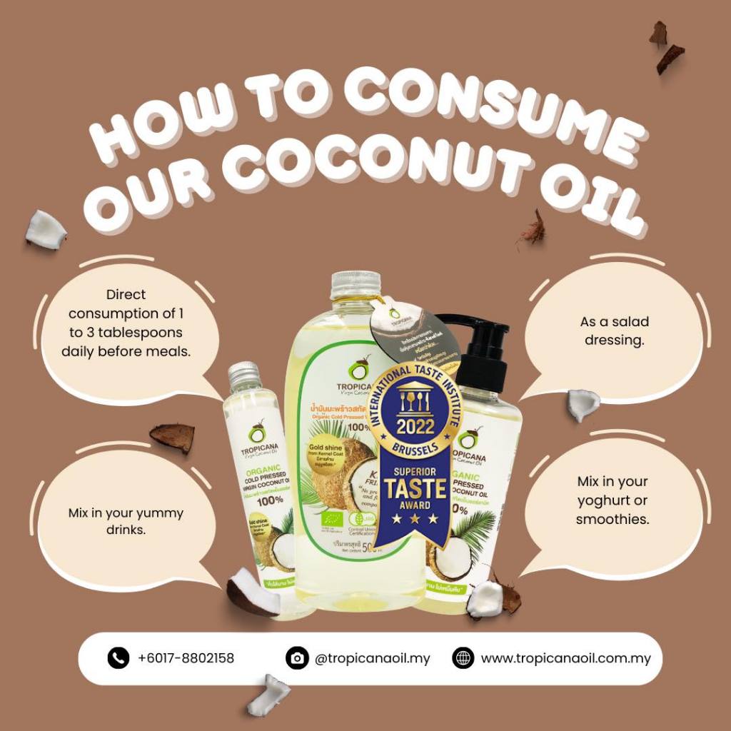 [SG INSTOCK] TROPICANA ORGANIC COLD PRESSED VIRGIN COCONUT OIL