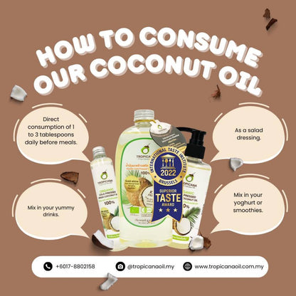 [SG INSTOCK] TROPICANA ORGANIC COLD PRESSED VIRGIN COCONUT OIL