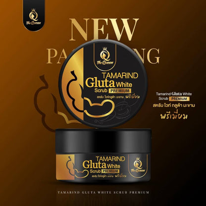 [SG INSTOCK] THE QUEEN TAMARIND GLUTA WHITE BODY SCRUB PREMIUM 350G
