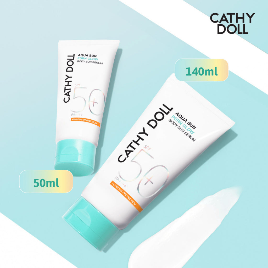 [SG INSTOCK] NEW PACKAGING CATHY DOLL AQUA SUN BODY SERUM SPF50 PA+++140ML