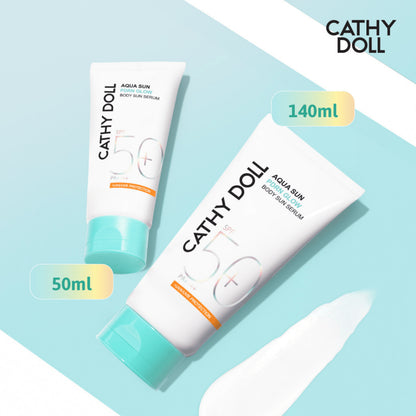 [SG INSTOCK] NEW PACKAGING CATHY DOLL AQUA SUN BODY SERUM SPF50 PA+++140ML