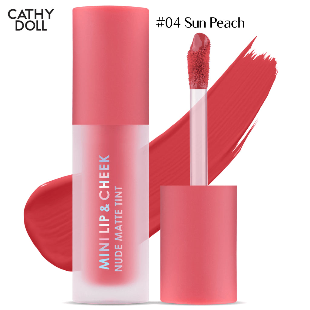 [SG INSTOCK] CATHY DOLL MINI LIP & CHEEK NUDE MATTE TINT 2.1G