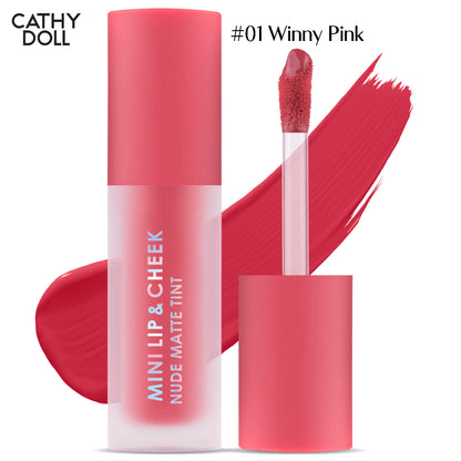 [SG INSTOCK] CATHY DOLL MINI LIP & CHEEK NUDE MATTE TINT 2.1G
