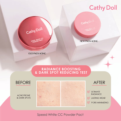 [SG INSTOCK] Cathy Doll  Speed White CC Powder Pact SPF40 PA+++ 12G