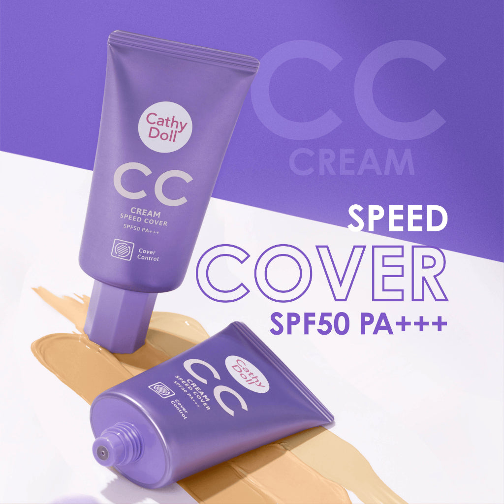 [SG INSTOCK] CATHY DOLL SPEED WHITE / SPEED COVER CC CREAM SPF50+ PA+++ 50ML