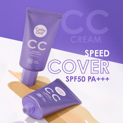 [SG INSTOCK] CATHY DOLL SPEED WHITE / SPEED COVER CC CREAM SPF50+ PA+++ 50ML