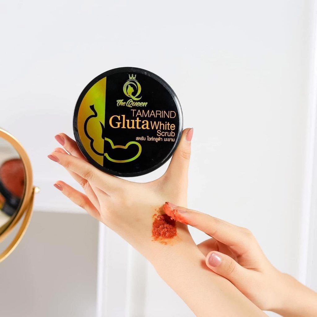 [SG INSTOCK] THE QUEEN TAMARIND GLUTA WHITE BODY SCRUB PREMIUM 350G