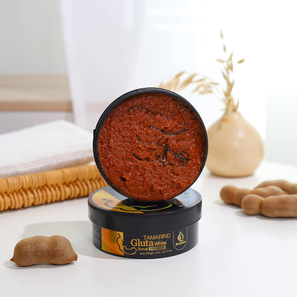 [SG INSTOCK] THE QUEEN TAMARIND GLUTA WHITE BODY SCRUB PREMIUM 350G