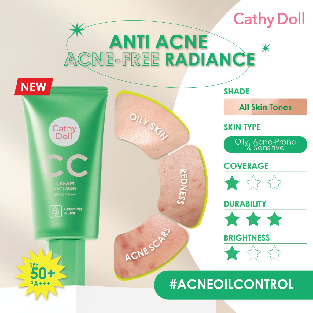 [SG INSTOCK] CATHY DOLL SPEED WHITE / SPEED COVER CC CREAM SPF50+ PA+++ 50ML