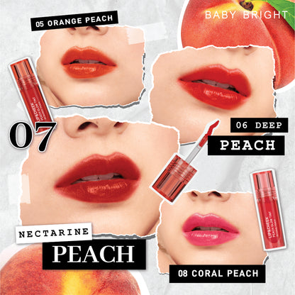 [SG INSTOCK] BABY BRIGHT LIP & CHEEK PEACH GLOW TINT 2.4G