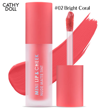 [SG INSTOCK] CATHY DOLL MINI LIP & CHEEK NUDE MATTE TINT 2.1G