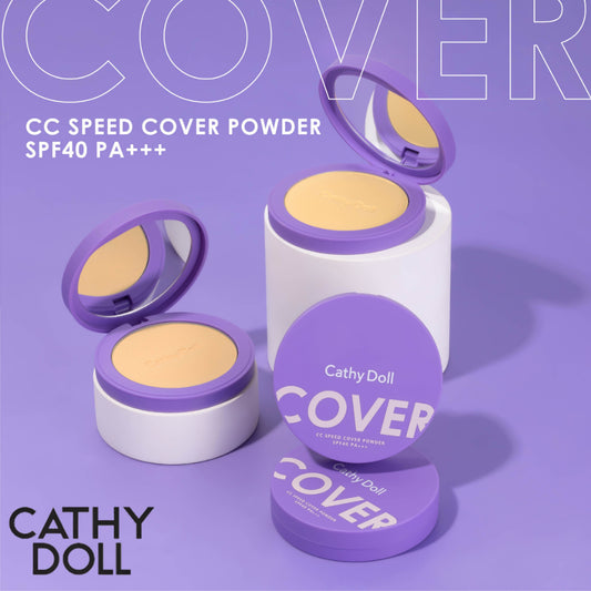 [SG INSTOCK] CATHY DOLL CC SPEED COVER POWDER SPF40 PA+++ 12G/4.5G
