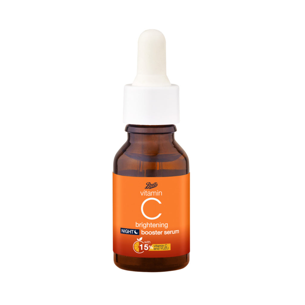 [SG INSTOCK ] BOOTS VITAMIN C BRIGHTENING NIGHT BOOSTER SERUM 15ML
