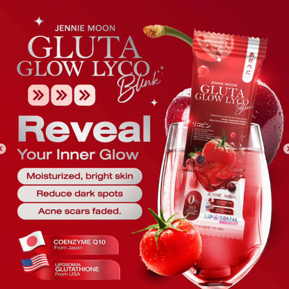 [SG INSTOCK] JENNIE MOON GLUTA GLOW LYCO BLINK (PACK OF 10G X 30SACHETS)