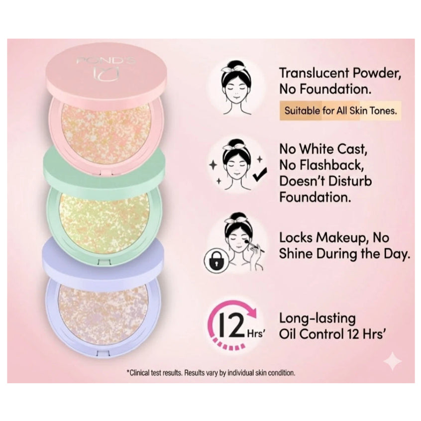 [SG INSTOCK] POND'S TRANSLUCENT COMPACT POWDER ACNE SMOOTH, PORE BLURRING, SATIN BRIGHT GLOW 4.5G,9G