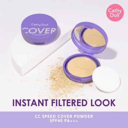 [SG INSTOCK] CATHY DOLL CC SPEED COVER POWDER SPF40 PA+++ 12G/4.5G